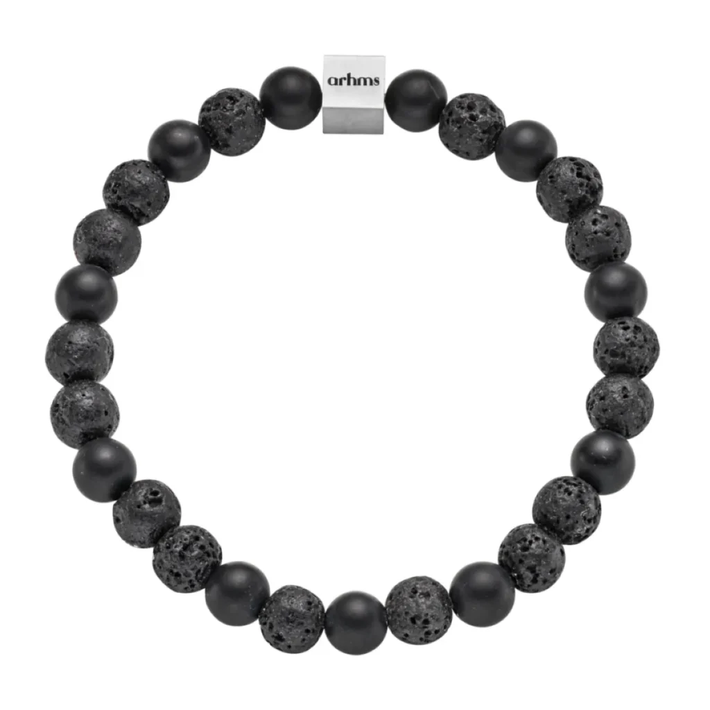 ARHMS VERCELLI STEN ARMBÅND SORT