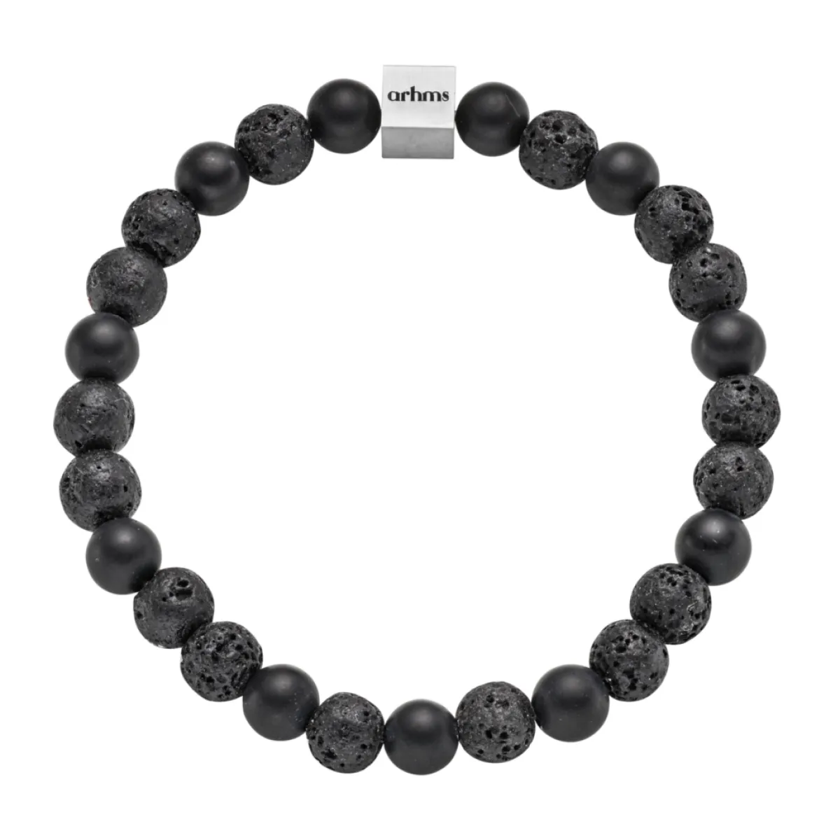 ARHMS VERCELLI STEN ARMBÅND SORT