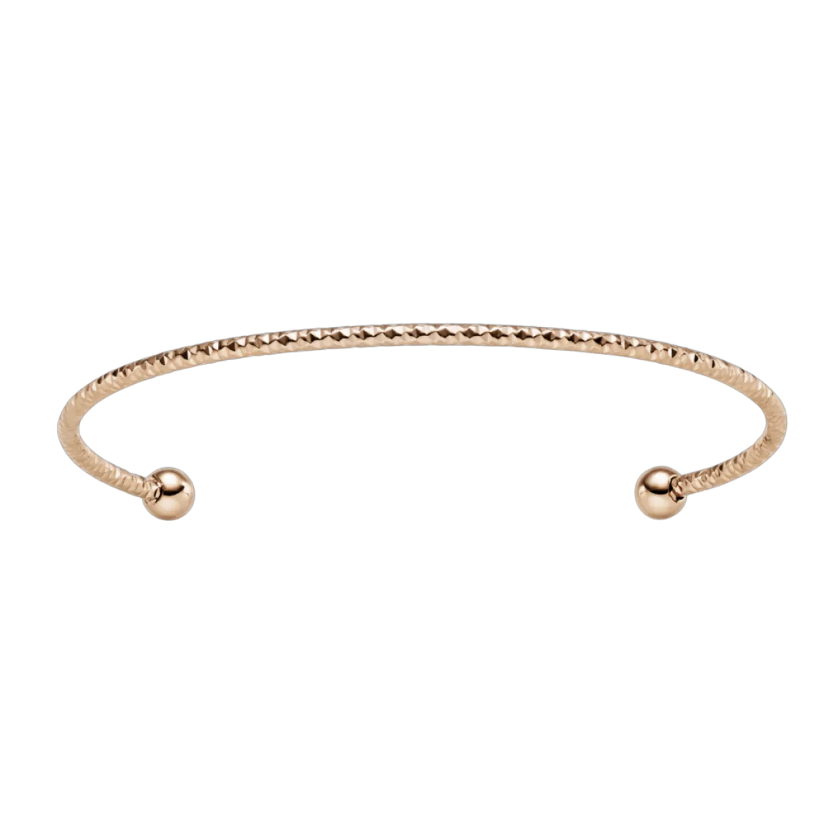 ARHMS LIVORNO STÅL ARMRING ÅBEN ROSA