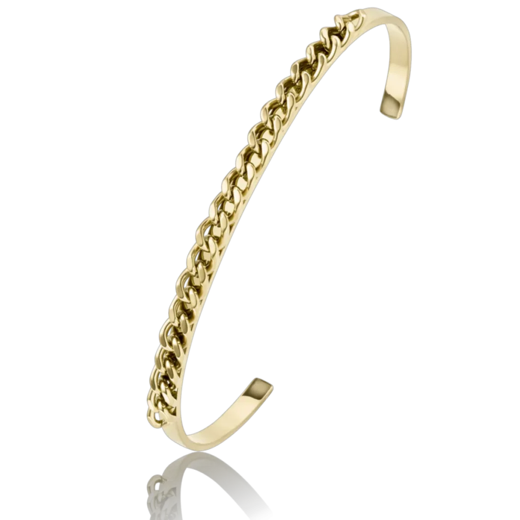 ARHMS SALERNO STÅL ARMRING FORG. ÅBEN halskæde armbånd fra Smykkekæden.dk