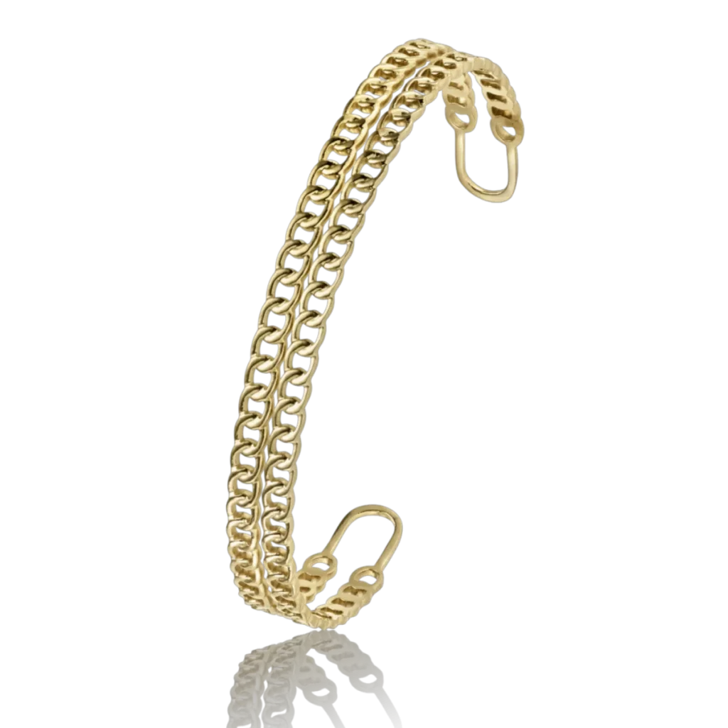 ARHMS ORISTANO STÅL ARMRING FORG.ÅBEN halskæde armbånd fra Smykkekæden.dk