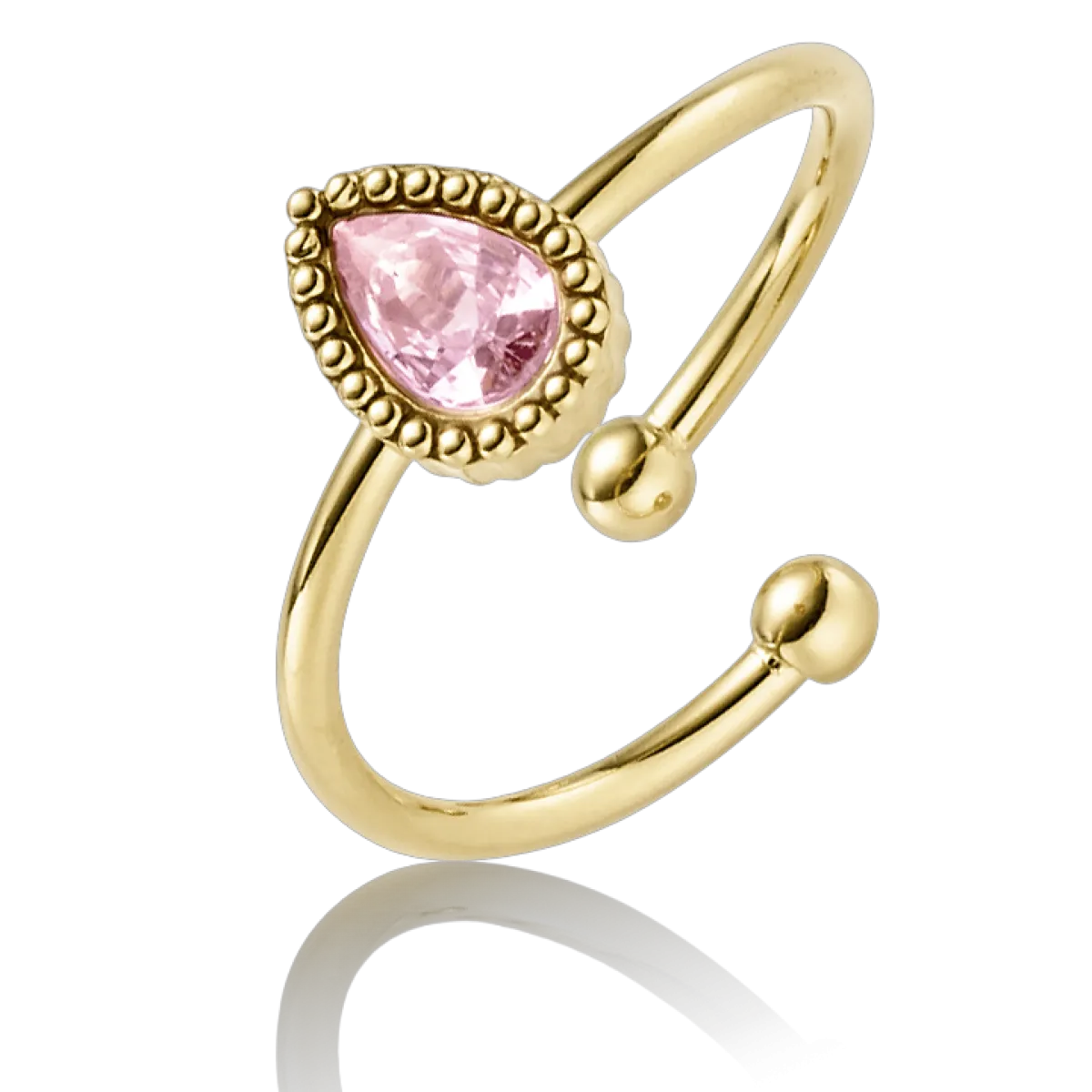 ARHMS SALO STÅL RING FORG. PINK