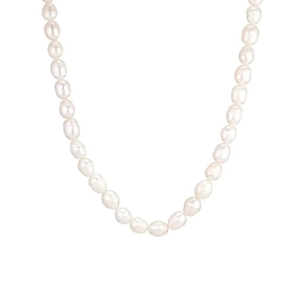 PERLE COLLIER 8MM 40+5CM