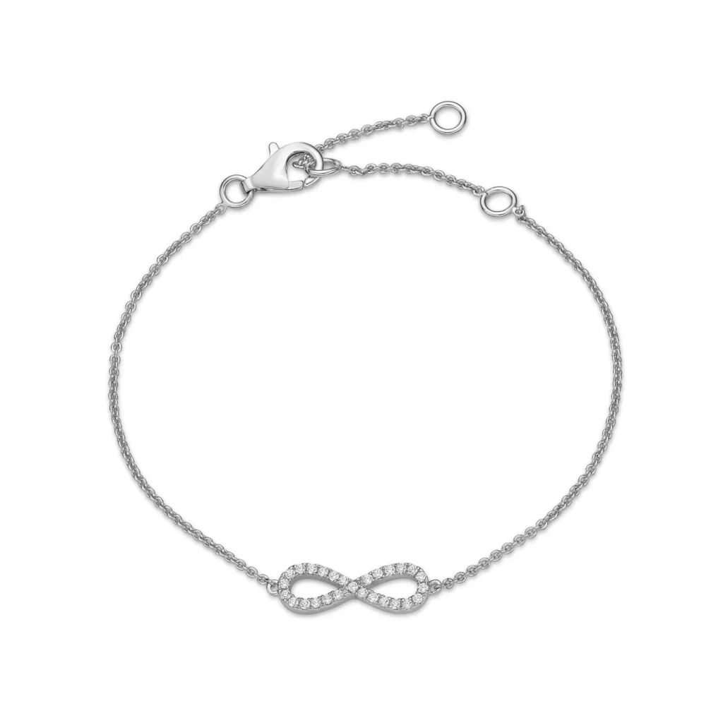 SØLV ARMBÅND 15MM INFINITY ZIR sølvsmykke halskæde fra Smykkekæden.dk