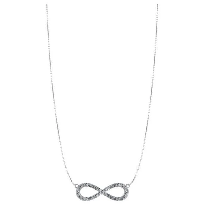 SØLV COLLIER INFINITY M.ZIR sølvsmykke halskæde fra Smykkekæden.dk