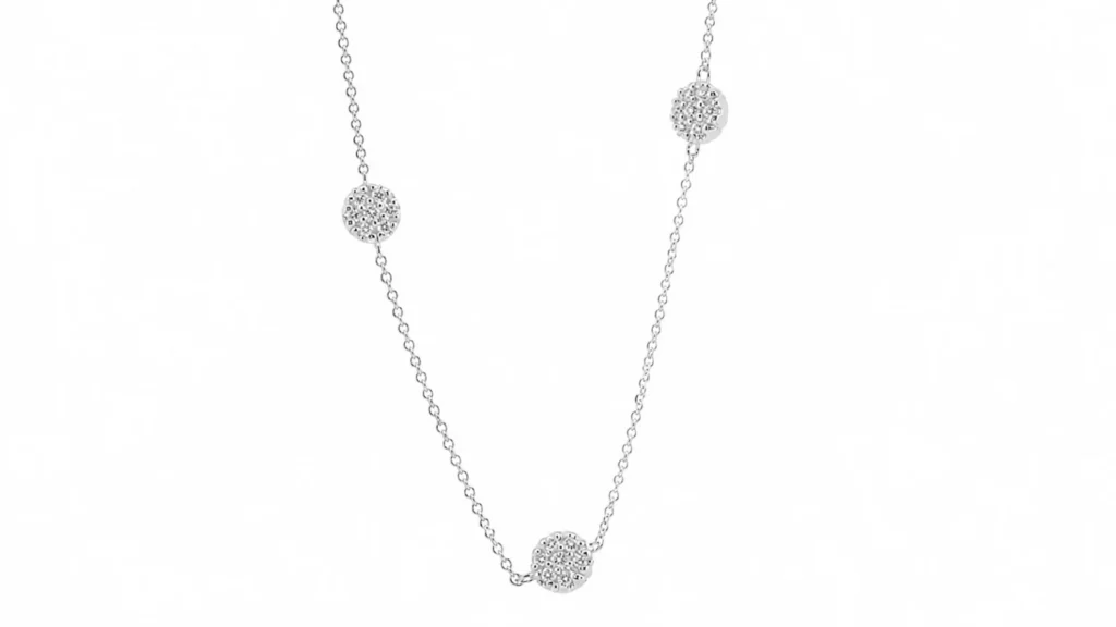 SØLV COLLIER M.ZIR 42+3CM sølvsmykke halskæde fra Smykkekæden.dk