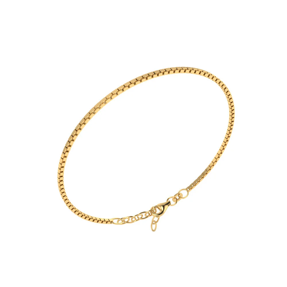 8KT. ARMBÅND VENEZIA 17/20CM guldsmykke halskæde fra Smykkekæden.dk