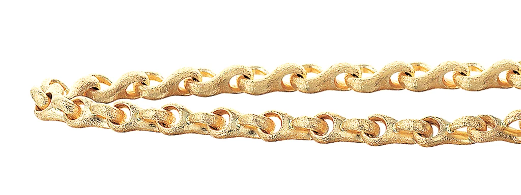 8 KT. ARMB. RUSTIK 19 CM guldsmykke halskæde armbånd fra Smykkekæden.dk