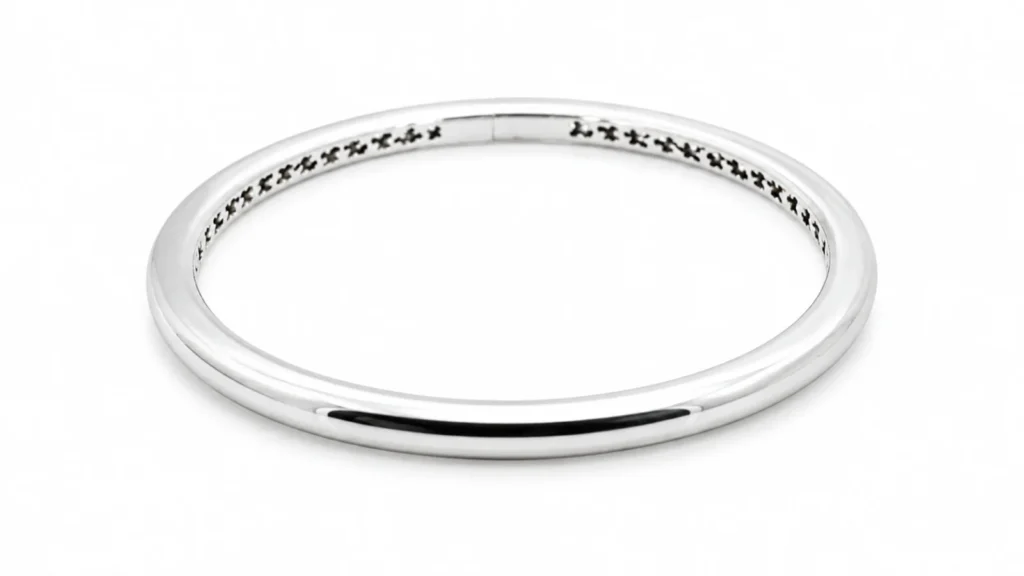 8KT.HV.ARMRING GLAT guldsmykke halskæde armbånd fra Smykkekæden.dk