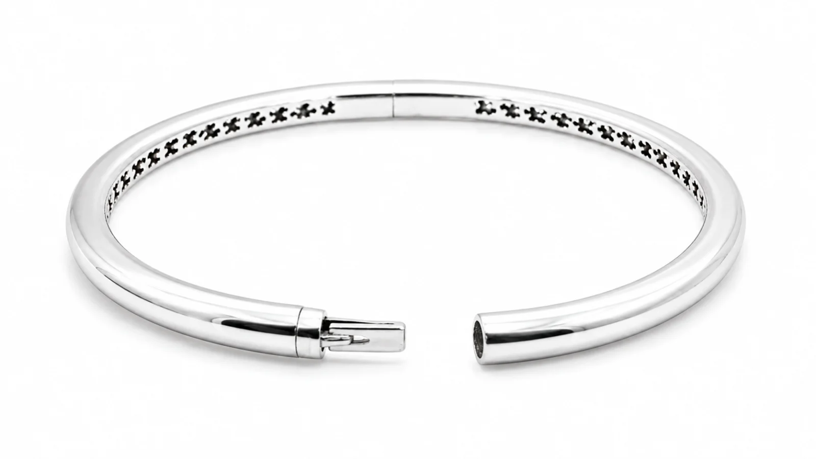 8KT.HV.ARMRING GLAT guldsmykke halskæde armbånd fra Smykkekæden.dk