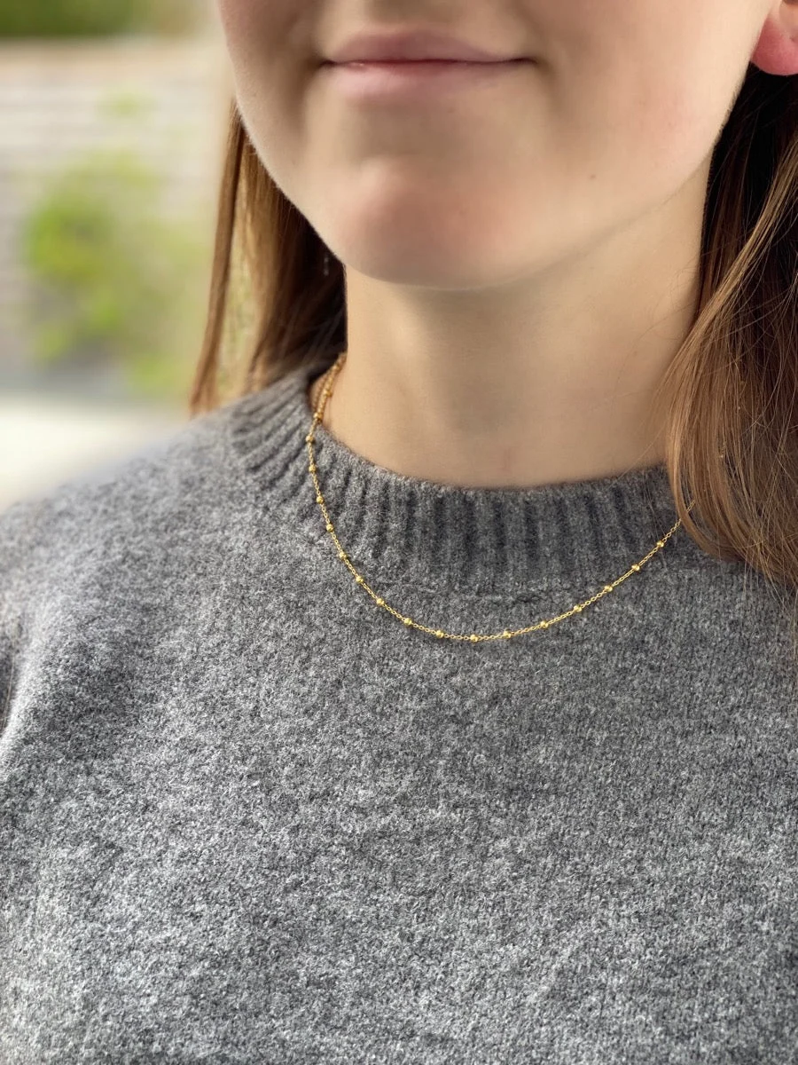 SØLV COLLIER FORG 40+5CM sølvsmykke halskæde fra Smykkekæden.dk