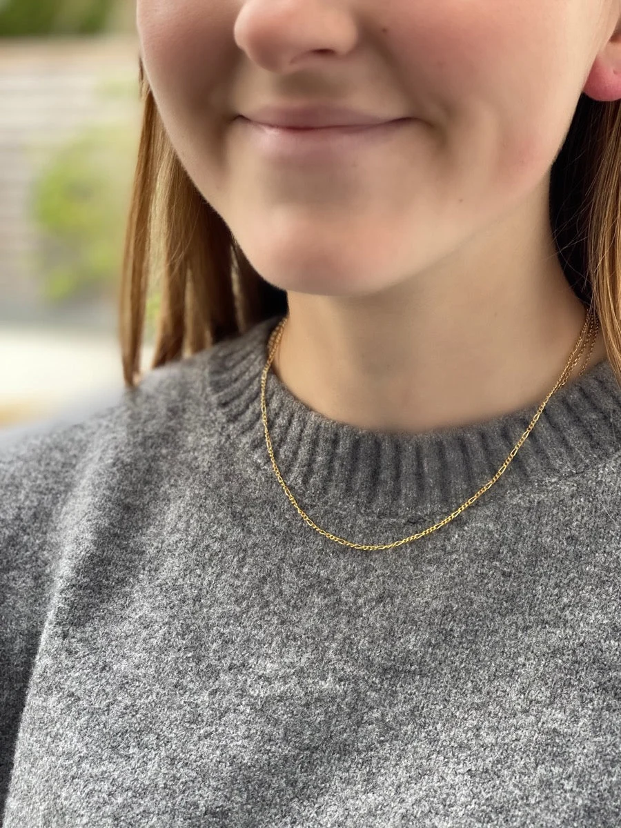 SØLV COLLIER FORG 40+5CM sølvsmykke halskæde fra Smykkekæden.dk