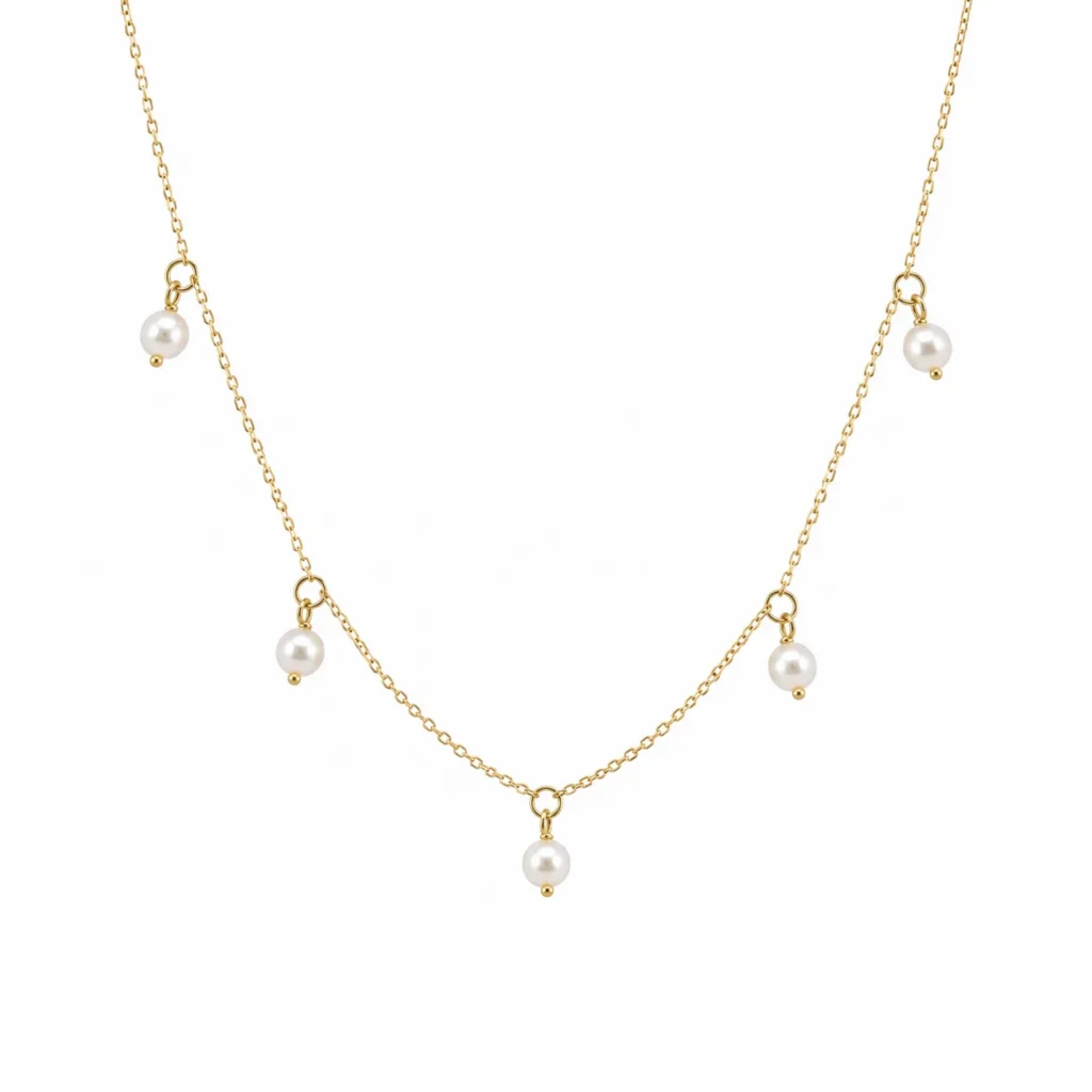 8KT.COLLIER FWP 3,5MM 42+3CM guldsmykke halskæde fra Smykkekæden.dk