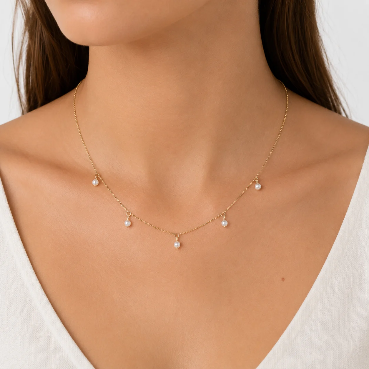 8KT.COLLIER FWP 3,5MM 42+3CM guldsmykke halskæde fra Smykkekæden.dk