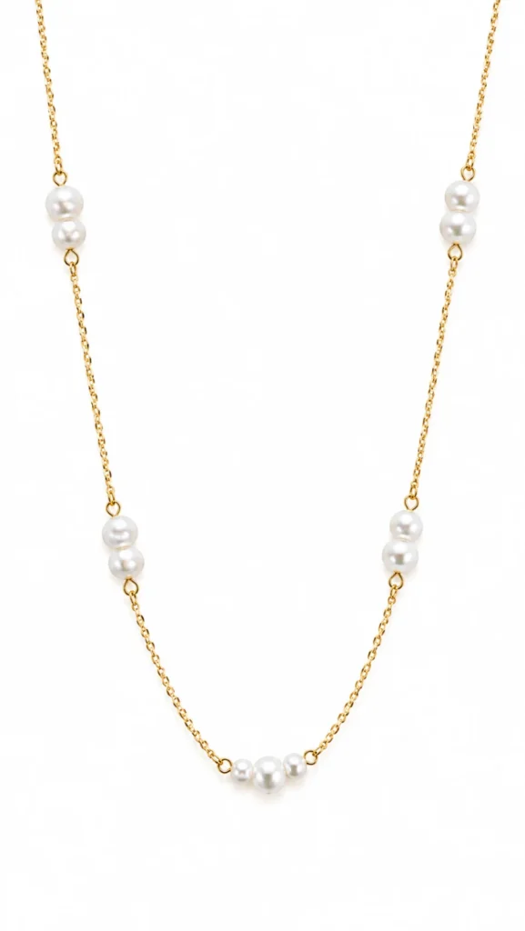 8KT.COLLIER FWP 42+3CM guldsmykke halskæde fra Smykkekæden.dk